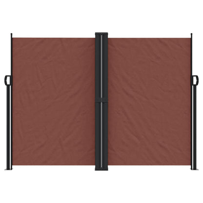vidaXL Retractable Side Awning Brown 180x1200 cm