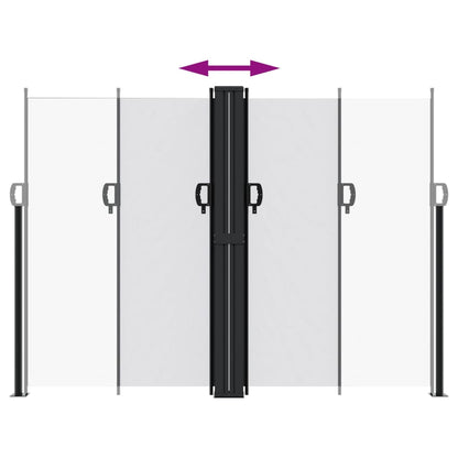 vidaXL Retractable Side Awning White 180x1200 cm