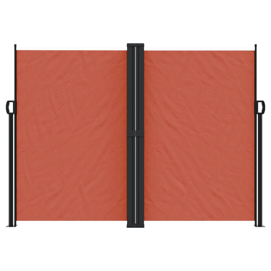 vidaXL Retractable Side Awning Terracotta 180x1200 cm