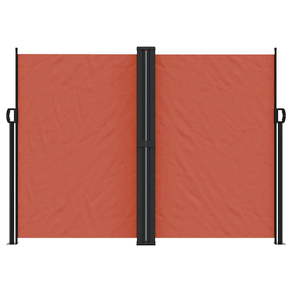 vidaXL Retractable Side Awning Terracotta 180x1200 cm