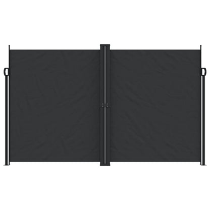 vidaXL Retractable Side Awning Black 200x1200 cm