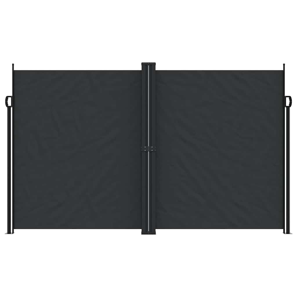 vidaXL Retractable Side Awning Black 200x1200 cm