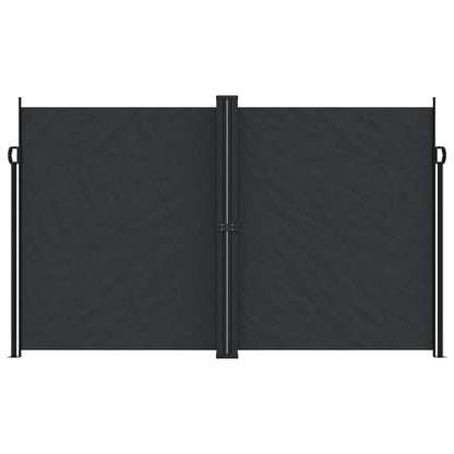 vidaXL Retractable Side Awning Black 200x1200 cm