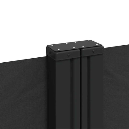 vidaXL Retractable Side Awning Black 200x1200 cm