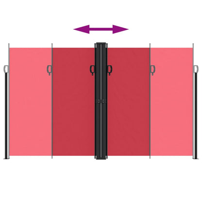 vidaXL Retractable Side Awning Red 200x1200 cm