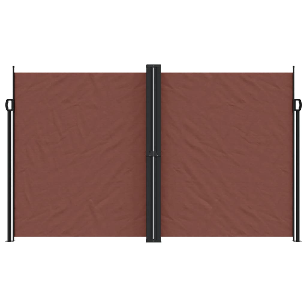 vidaXL Retractable Side Awning Brown 200x1200 cm