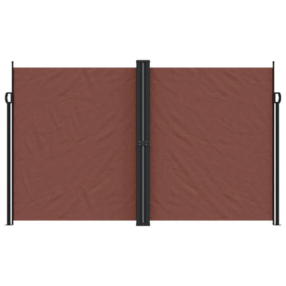 vidaXL Retractable Side Awning Brown 200x1200 cm