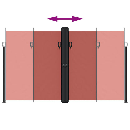 vidaXL Retractable Side Awning Terracotta 200x1200 cm