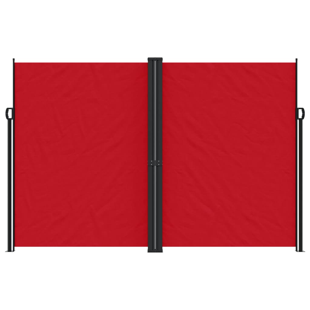 vidaXL Retractable Side Awning Red 220x1200 cm
