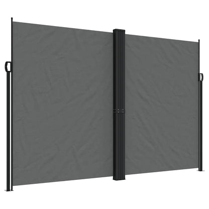 vidaXL Retractable Side Awning Anthracite 220x1200 cm