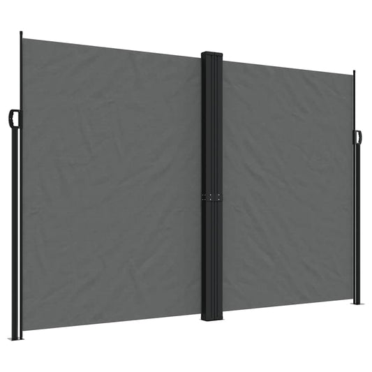 vidaXL Retractable Side Awning Anthracite 220x1200 cm
