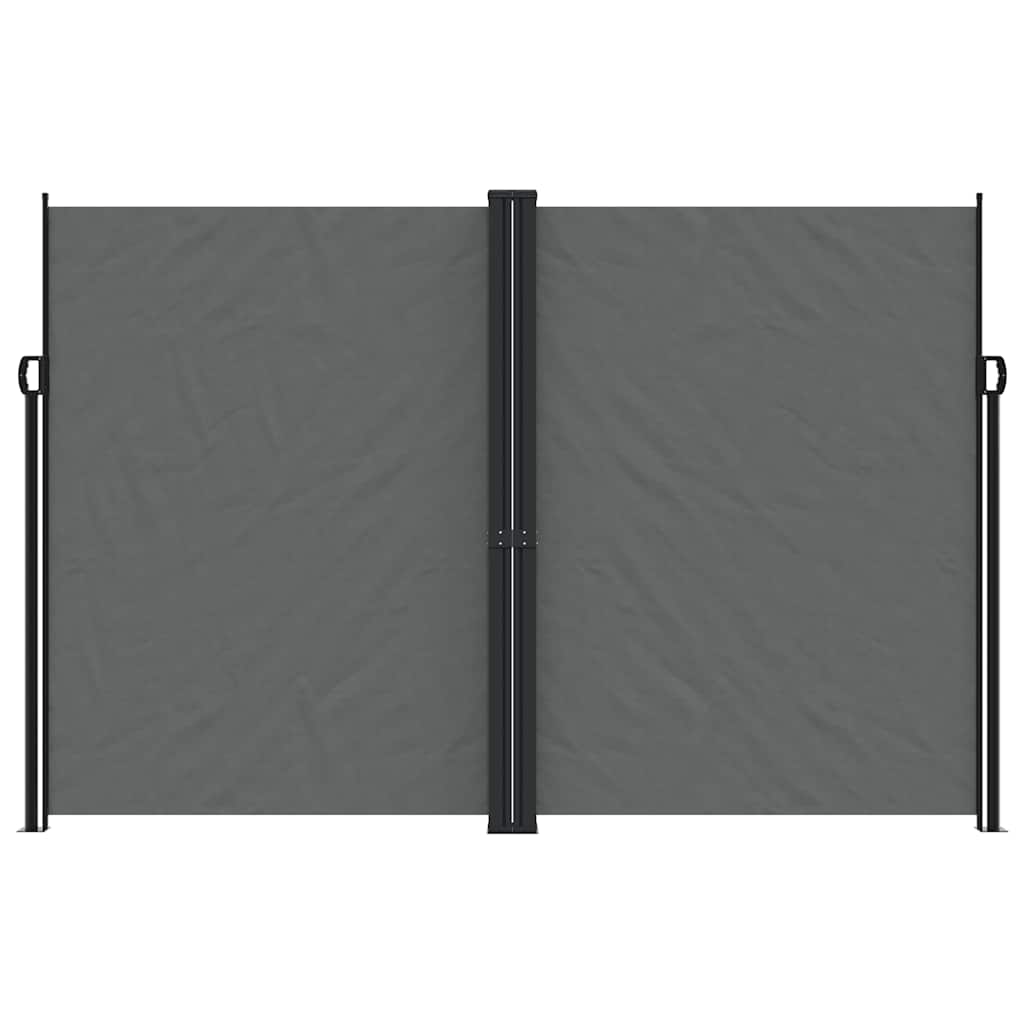 vidaXL Retractable Side Awning Anthracite 220x1200 cm