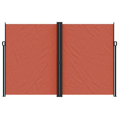 vidaXL Retractable Side Awning Terracotta 220x1200 cm