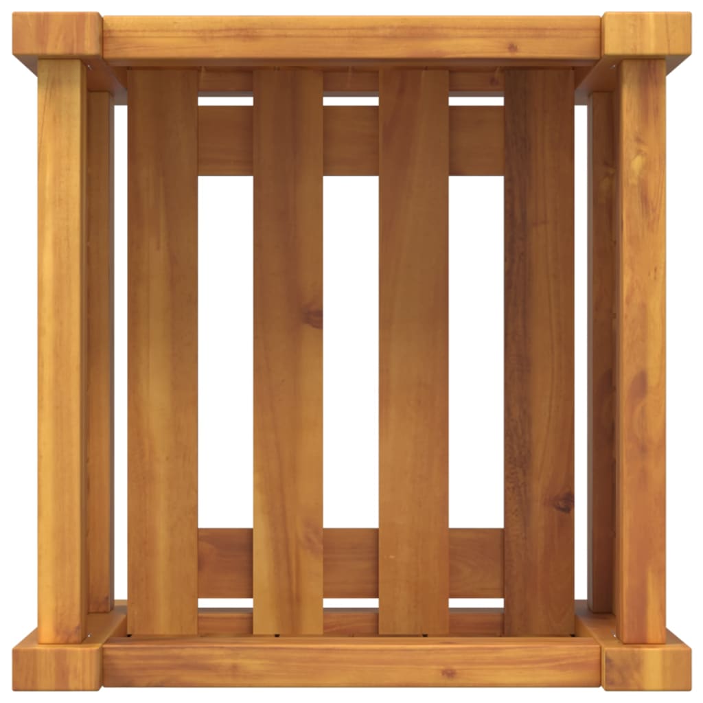 vidaXL Garden Planter with Liner 31x31x30 cm Solid Wood Acacia