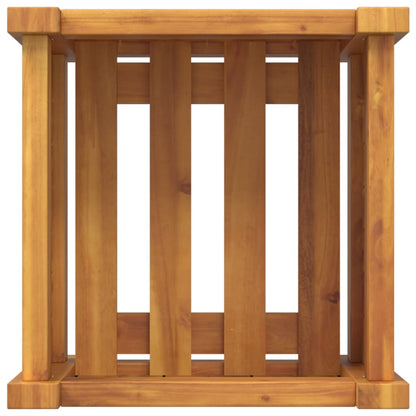 vidaXL Garden Planter with Liner 31x31x30 cm Solid Wood Acacia