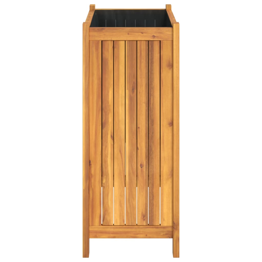 vidaXL Garden Planter with Liner 54x31x75 cm Solid Wood Acacia