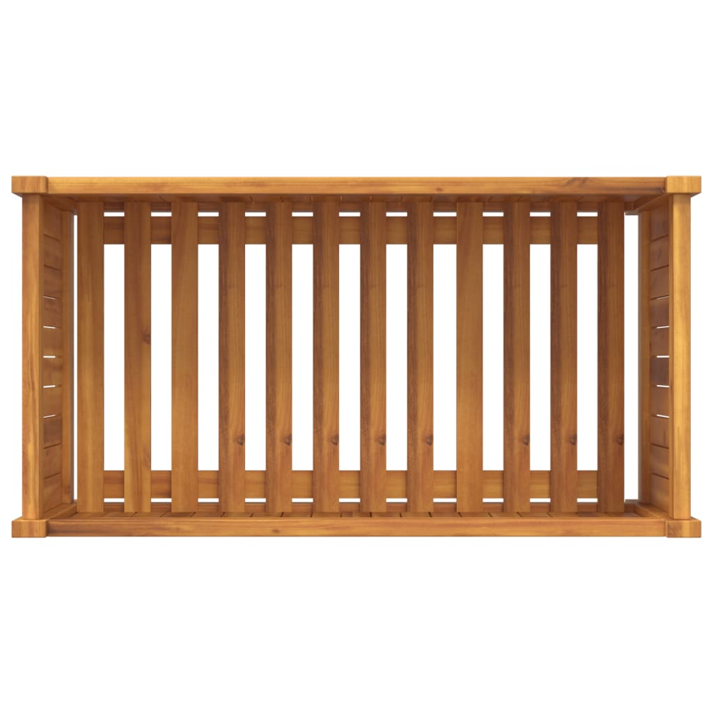 vidaXL Garden Planter with Liner 80x42x40 cm Solid Wood Acacia