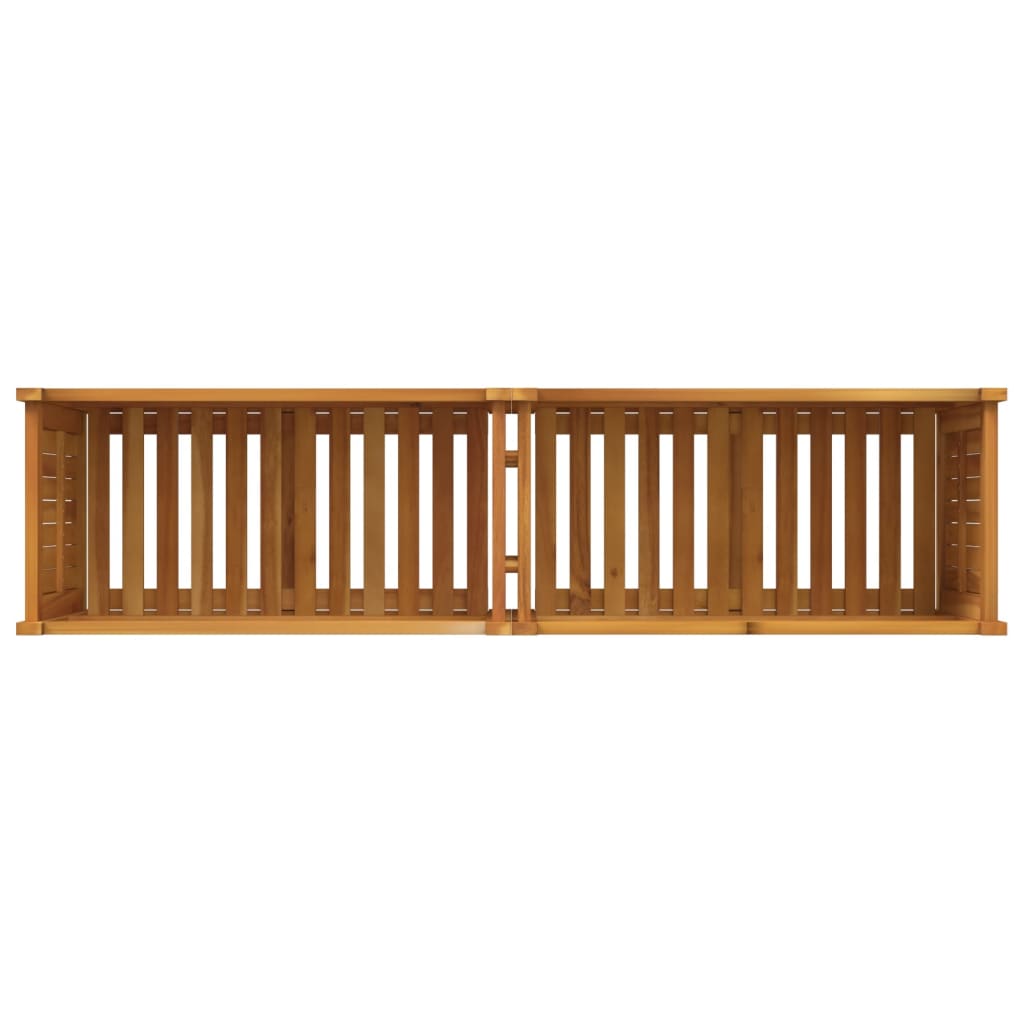 vidaXL Garden Planter with Liner 153x38.5x50 cm Solid Wood Acacia