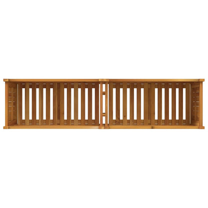 vidaXL Garden Planter with Liner 153x38.5x50 cm Solid Wood Acacia