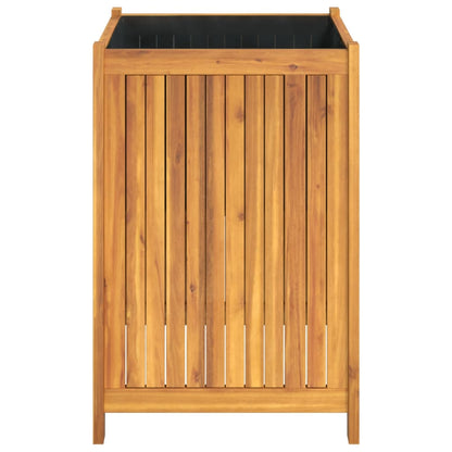 vidaXL Garden Planter with Liner 50x50x75 cm Solid Wood Acacia