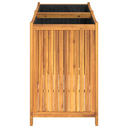 vidaXL Garden Planter with Liner 100x50x75 cm Solid Wood Acacia