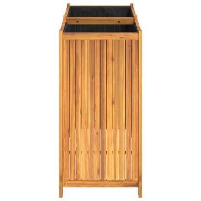 vidaXL Garden Planter with Liner 100x50x100 cm Solid Wood Acacia