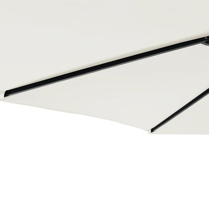 vidaXL Garden Parasol with Steel Pole White 225x225x212 cm