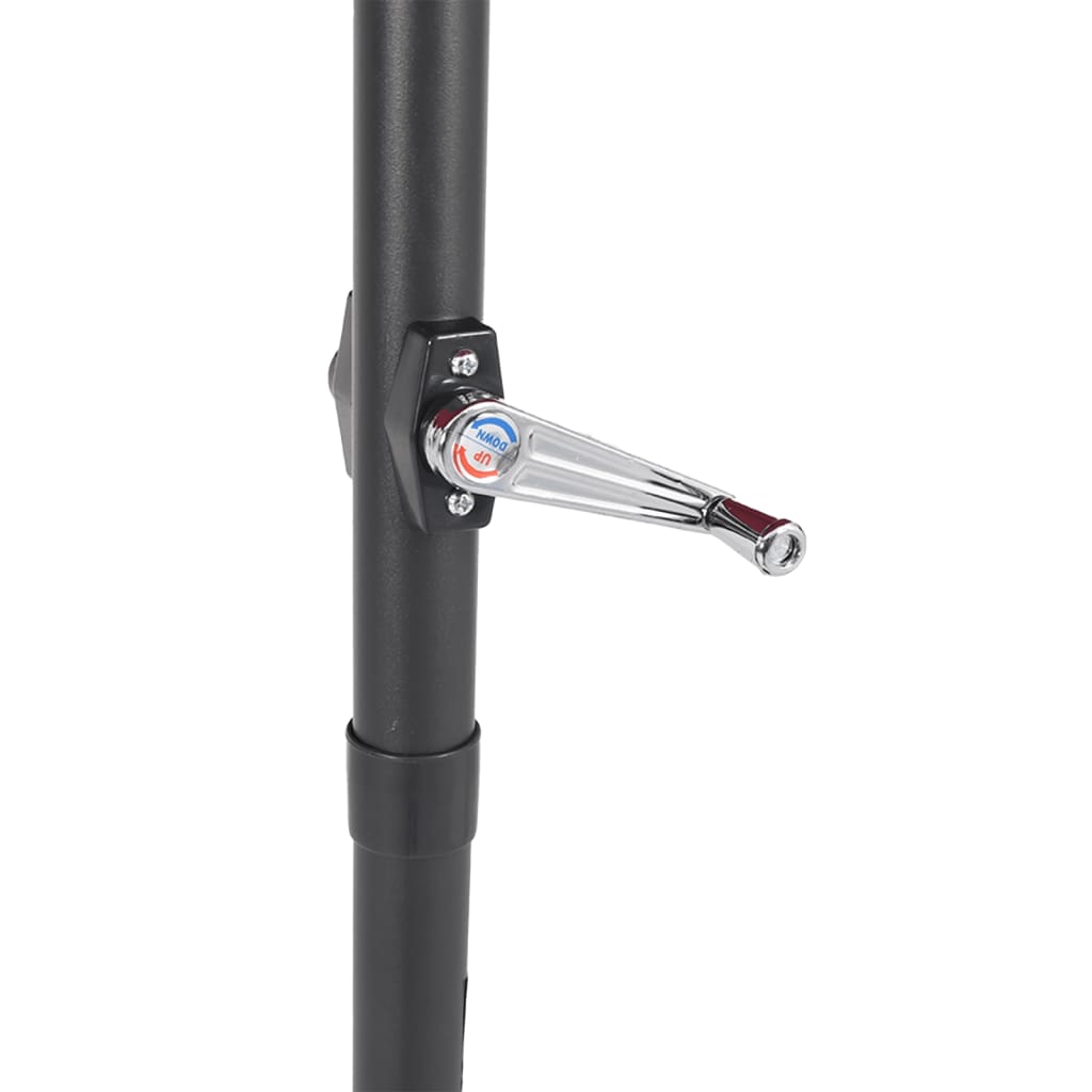 vidaXL Garden Parasol with Steel Pole White 225x225x212 cm