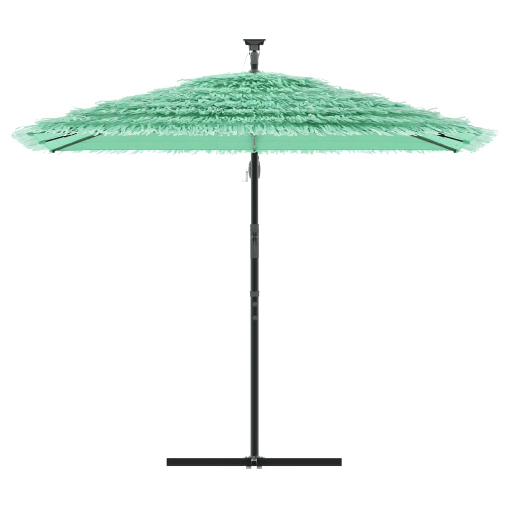 vidaXL Garden Parasol with Steel Pole Green 246x246x230 cm