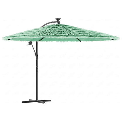 vidaXL Garden Parasol with Steel Pole Green 269x269x235 cm