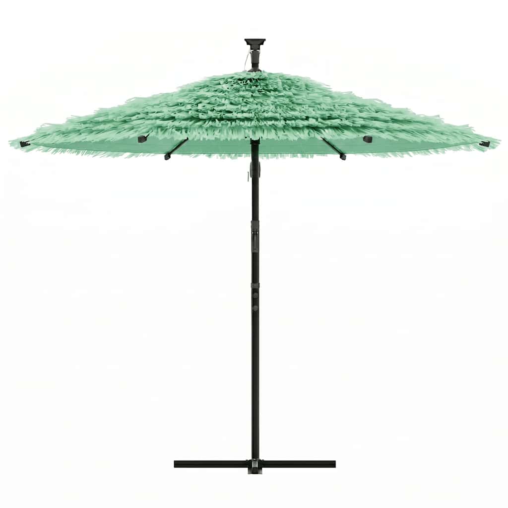 vidaXL Garden Parasol with Steel Pole Green 269x269x235 cm