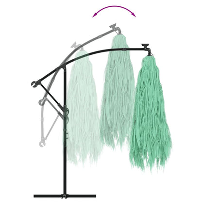 vidaXL Garden Parasol with Steel Pole Green 269x269x235 cm