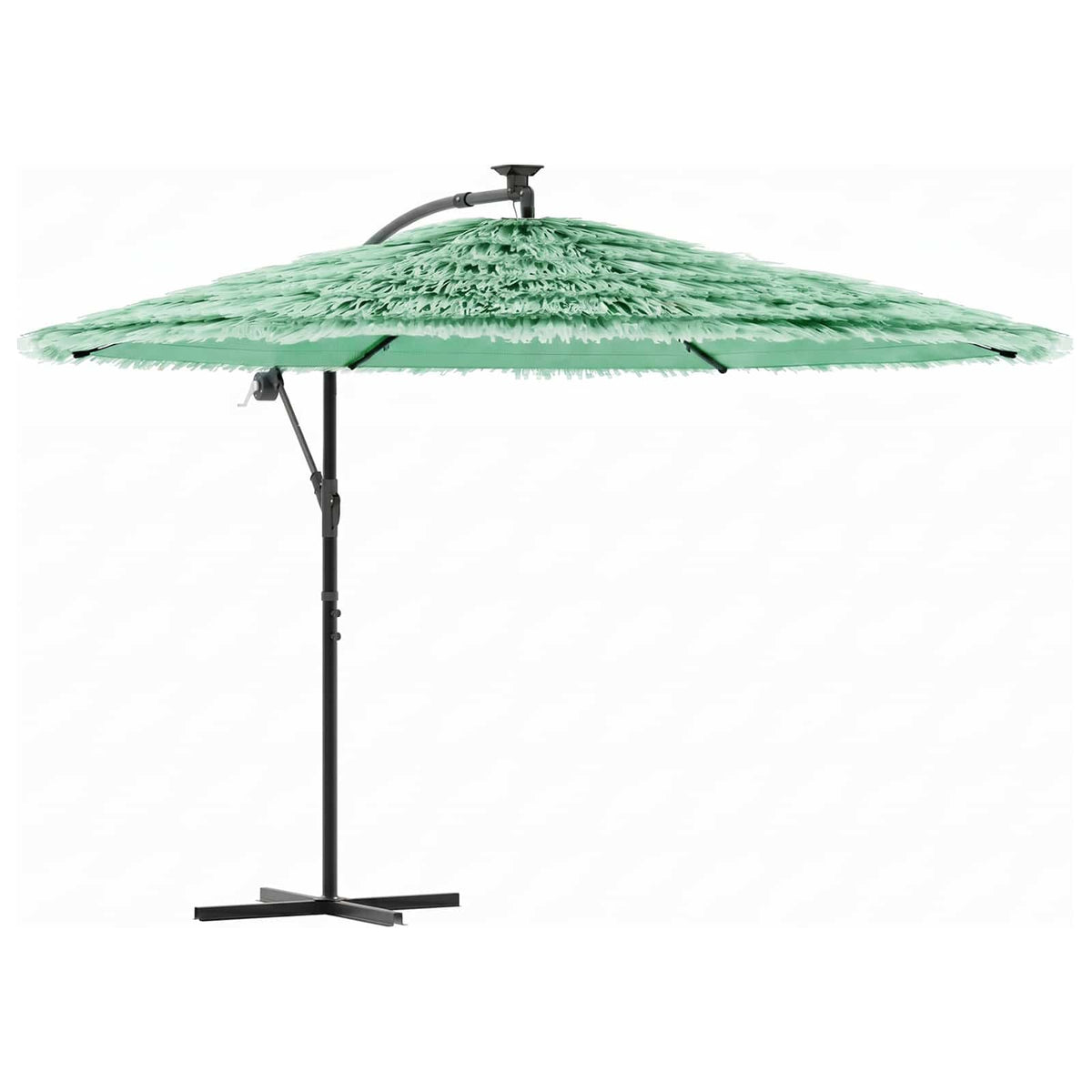 vidaXL Garden Parasol with Steel Pole Green 269x269x235 cm