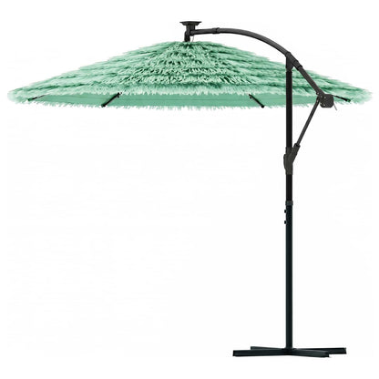 vidaXL Garden Parasol with Steel Pole Green 269x269x235 cm