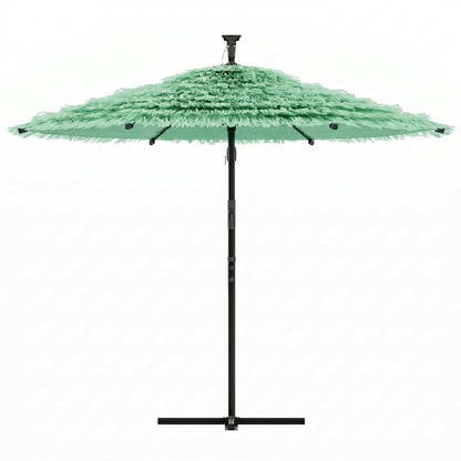 vidaXL Garden Parasol with Steel Pole Green 269x269x235 cm