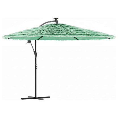 vidaXL Garden Parasol with Steel Pole Green 290x290x238 cm