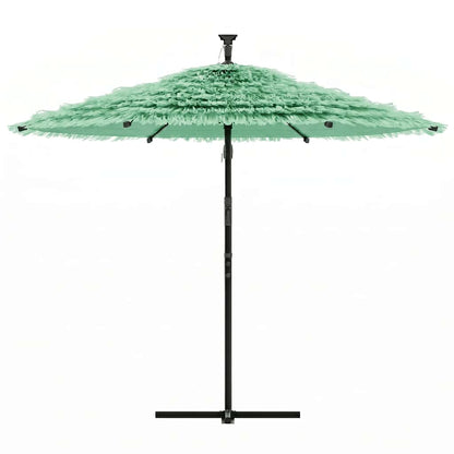 vidaXL Garden Parasol with Steel Pole Green 290x290x238 cm