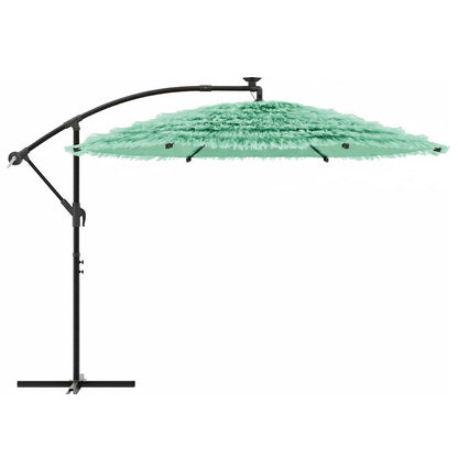 vidaXL Garden Parasol with Steel Pole Green 290x290x238 cm