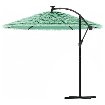 vidaXL Garden Parasol with Steel Pole Green 290x290x238 cm