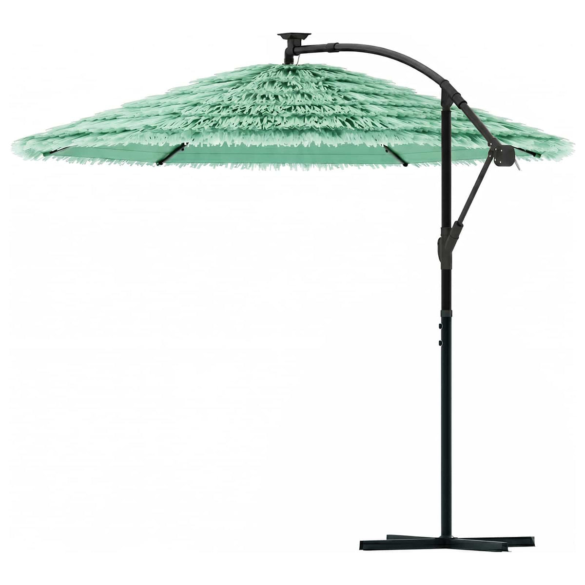vidaXL Garden Parasol with Steel Pole Green 290x290x238 cm