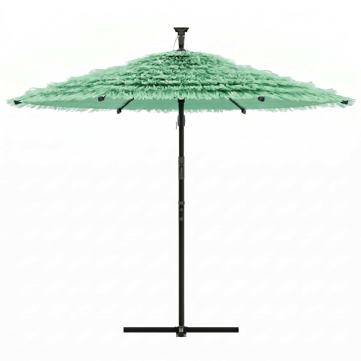 vidaXL Garden Parasol with Steel Pole Green 290x290x238 cm