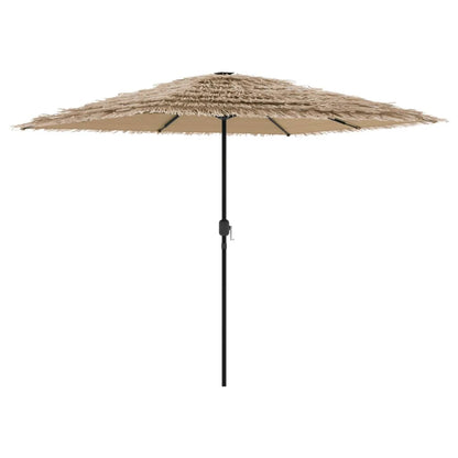 vidaXL Garden Parasol with Steel Pole Brown 248x248x248 cm