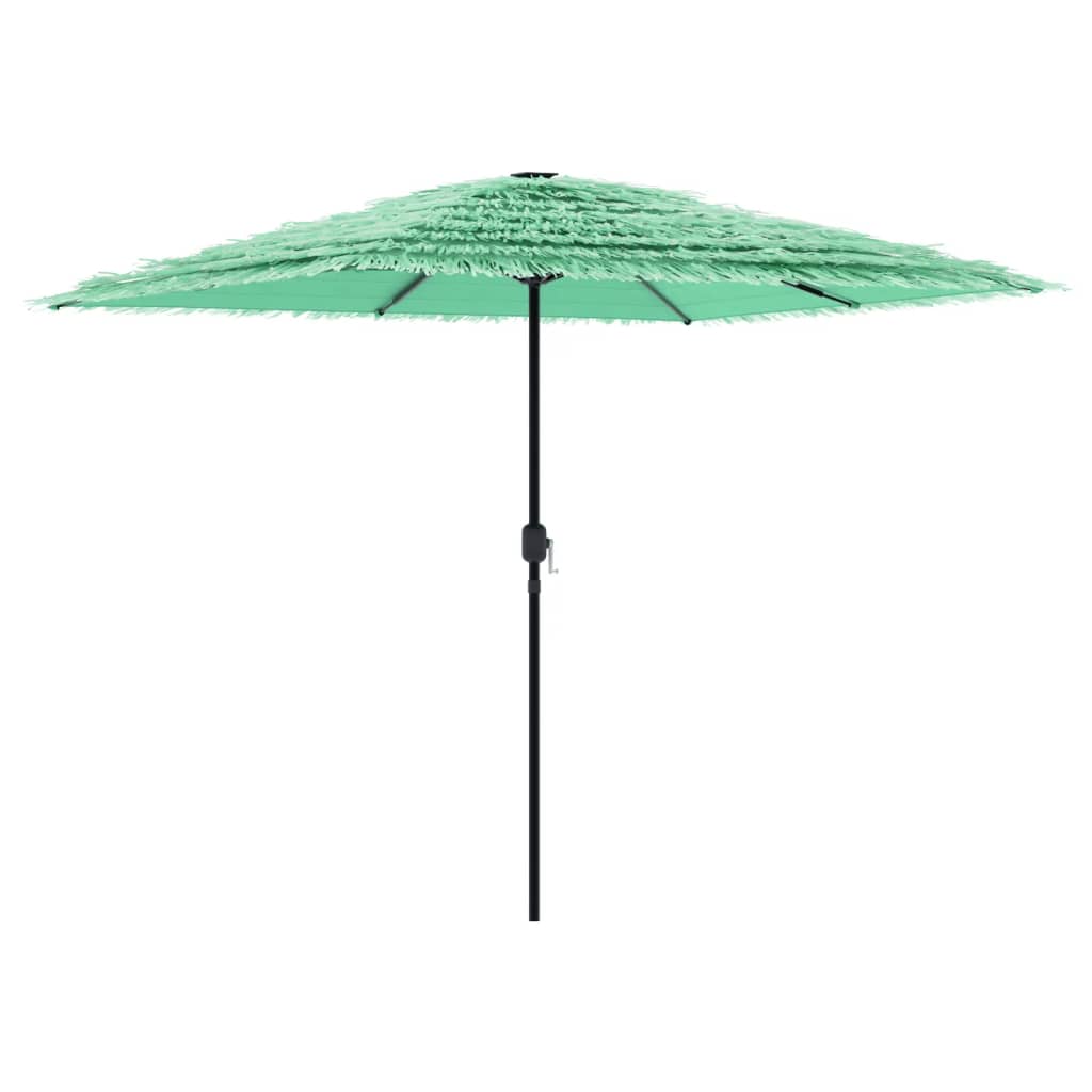 vidaXL Garden Parasol with Steel Pole Green 248x248x248 cm