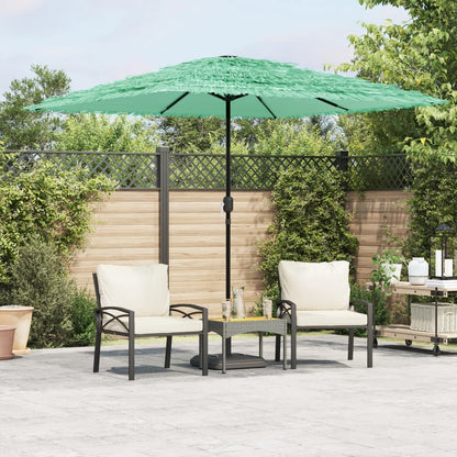 vidaXL Garden Parasol with Steel Pole Green 248x248x248 cm