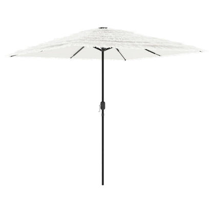 vidaXL Garden Parasol with Steel Pole White 248x248x248 cm