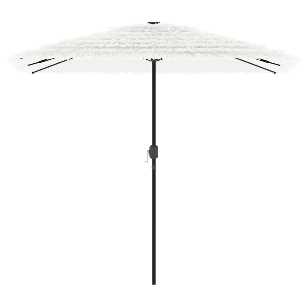 vidaXL Garden Parasol with Steel Pole White 248x248x248 cm