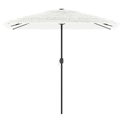 vidaXL Garden Parasol with Steel Pole White 248x248x248 cm
