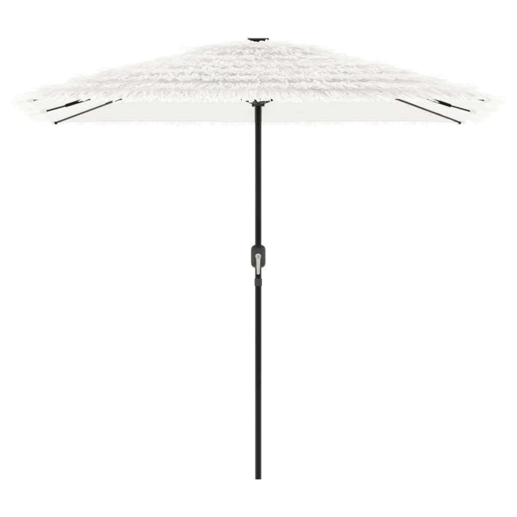 vidaXL Garden Parasol with Steel Pole White 248x248x248 cm