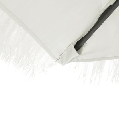 vidaXL Garden Parasol with Steel Pole White 248x248x248 cm