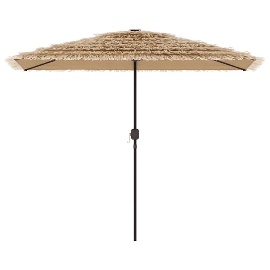 vidaXL Garden Parasol with Steel Pole Brown 300x200x250 cm